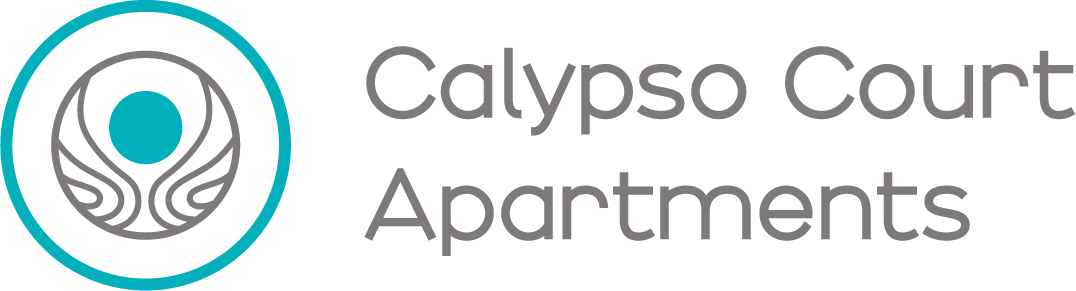 the logo for calypso court apartments at The Calypso Court Apartments